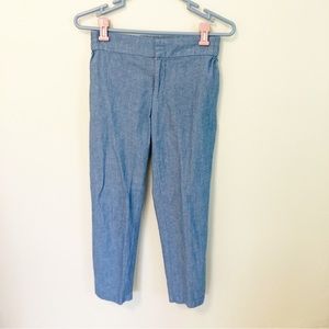 Hatch maternity chambray cropped pants